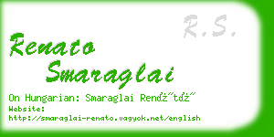 renato smaraglai business card